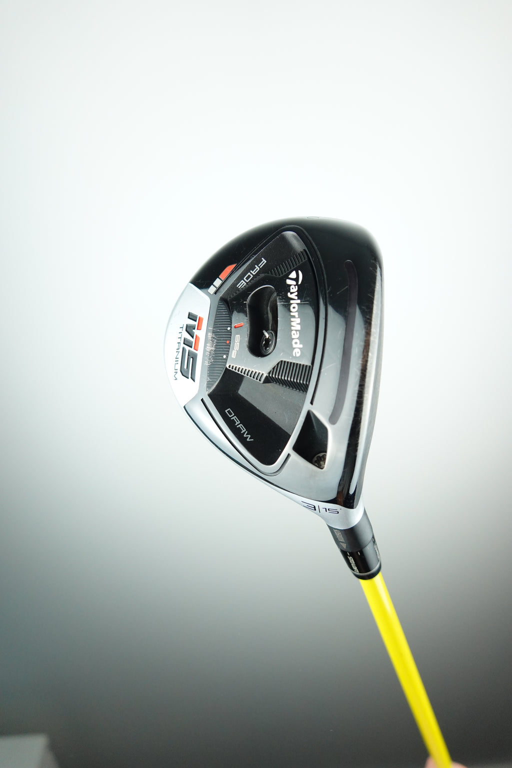 Used Taylormade M5 Titanium Fairway Wood - 15.0 Degree - Stiff Flex - Right Hand - Tour AD MT-6S Shaft