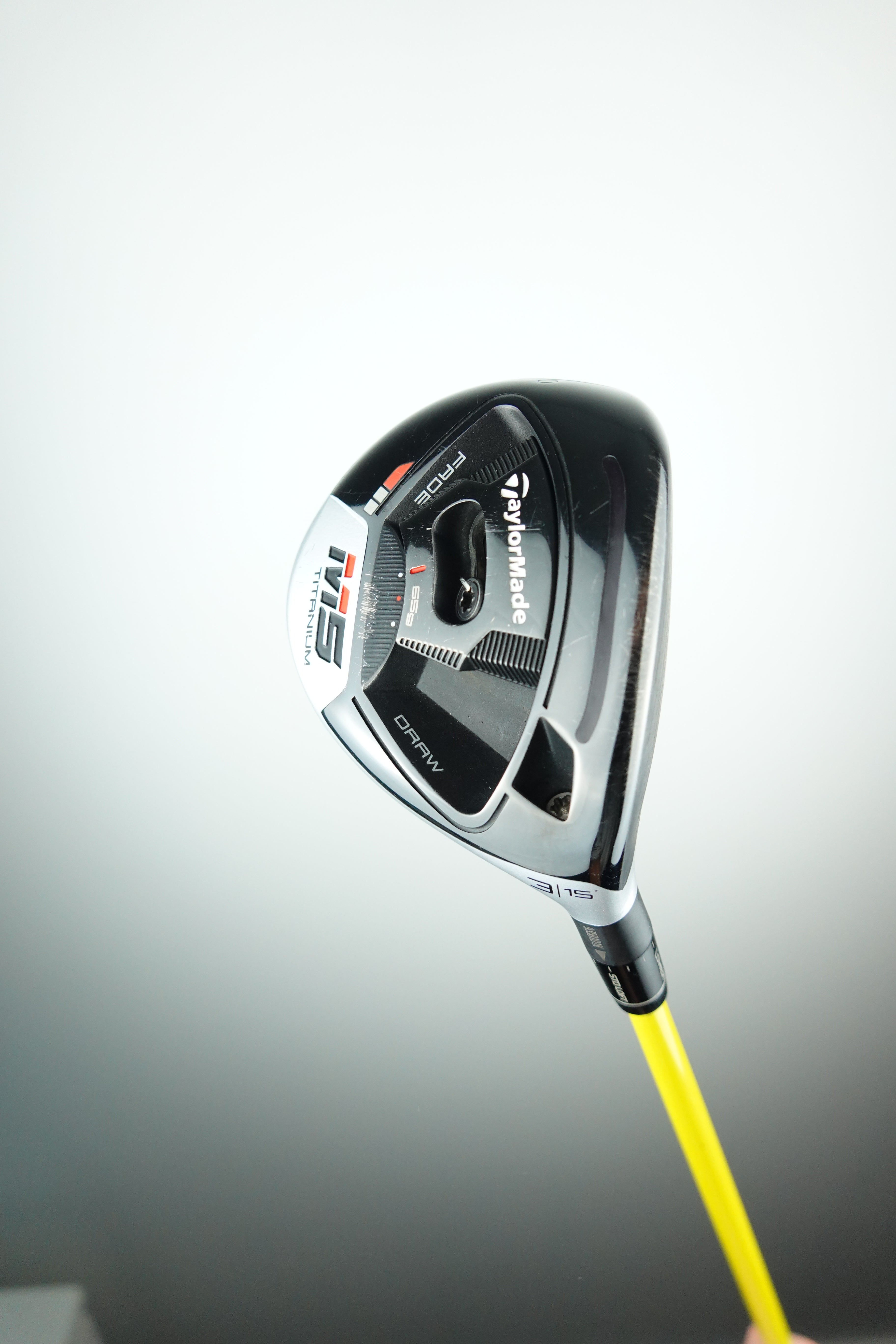 Used Taylormade M5 Titanium Fairway Wood - 15.0 Degree - Stiff Flex - Right Hand - Tour AD MT-6S Shaft