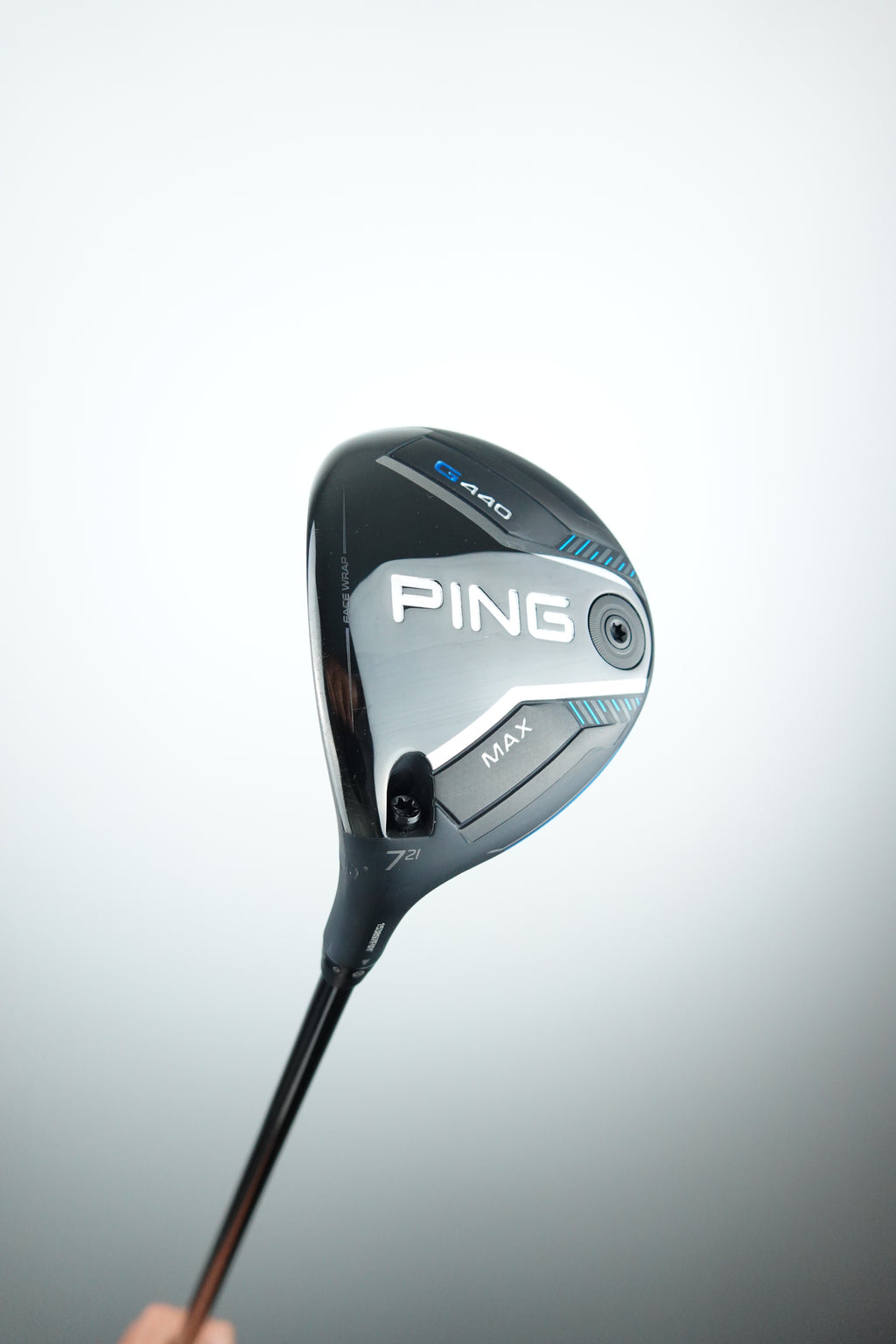PING G440 MAX 7 Wood - 21 Degree - Stiff Flex - Left Hand - PING TOUR 2.0 Black 75S Shaft