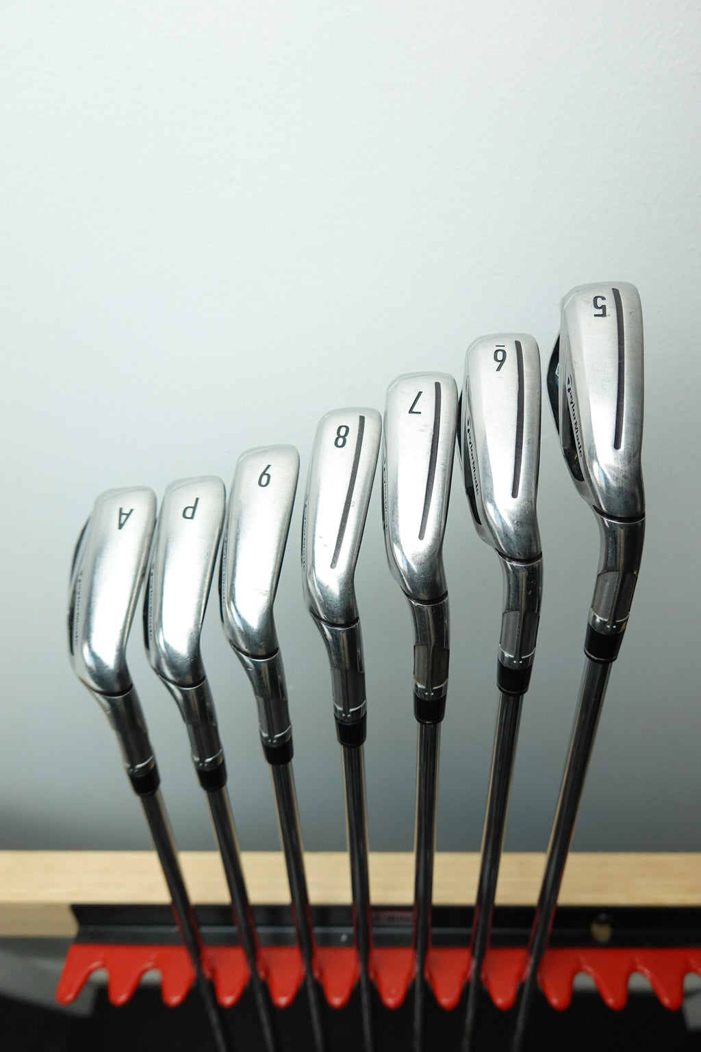TaylorMade SIM MAX 5-PW + AW Iron Set - KBS MAX Steel S - Stiff - Right Hand
